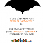 Invito a entrare per la Festa di Halloween – Poster Pipistrello
