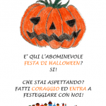 Invito a entrare per la Festa di Halloween – Poster Zucca
