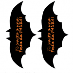 Invito sagomato per la Festa di Halloween – Pipistrello