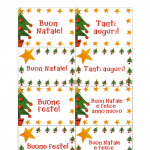 Cose utili – Etichette per i Regali di Natale, Albero di Natale e stellina con scritta