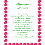 Idea Regalo – Poesia in cornice, Fiorellini – “Alla mia Nonna”