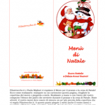 Cose utili – Menù di Natale, Babbo Natale con il pupazzo di neve