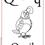 ABC book: Abbecedario inglese: Lettera Q da colorare
