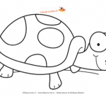 Disegno da colorare – Tartaruga